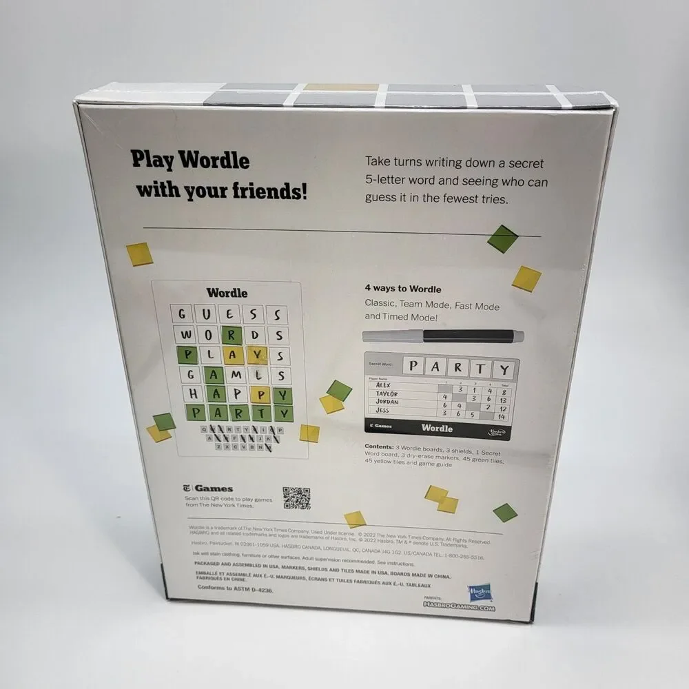 Wordle The Party Game Sealed Official New York Times Hasbro 2-4 Players